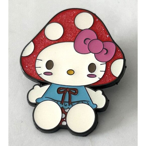 Loungefly Hello Kitty Mushroom Hat Enamel Pin By Sanrio 2022 - Picture 1 of 3